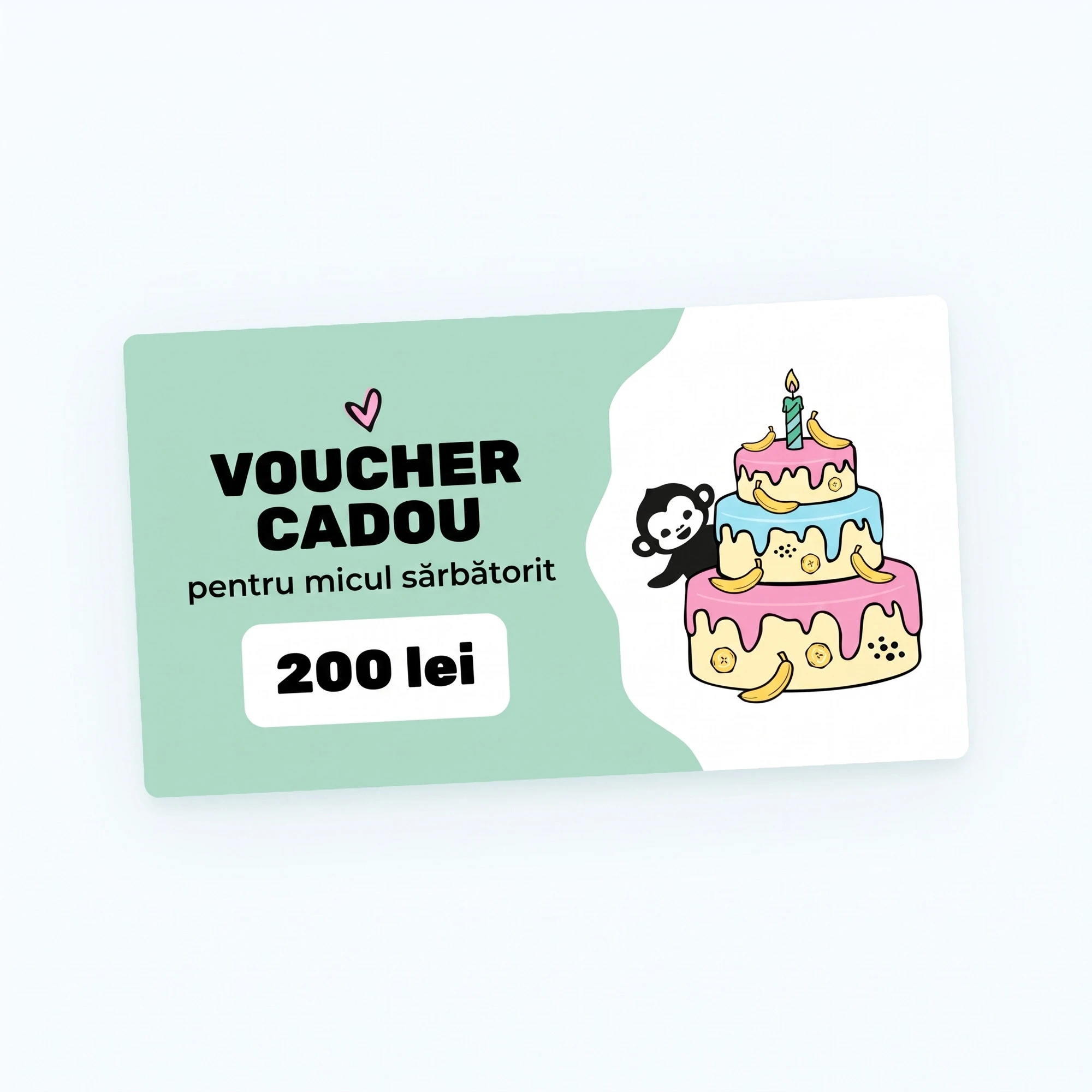 Design-ul voucherului - Zi de naștere