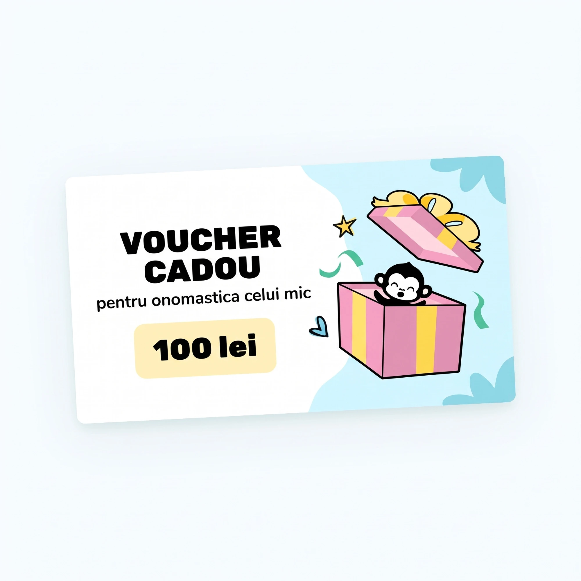 Design-ul voucherului - Onomastică